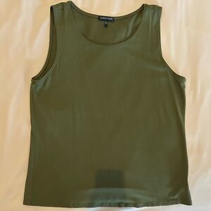 EILEEN FISHER Olive Green Tank Top “L”